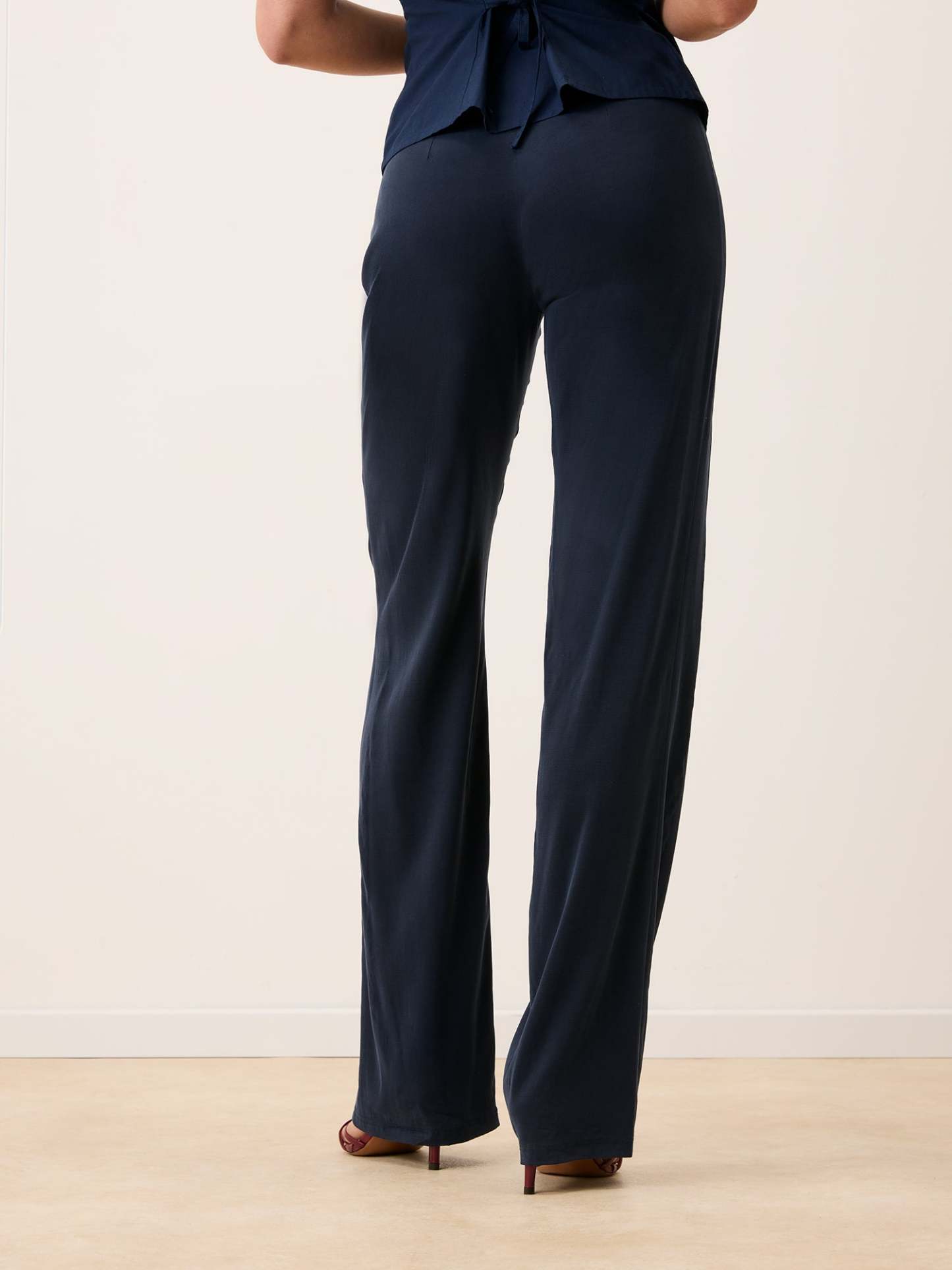 Pantalon GLENDA - Uni Marine