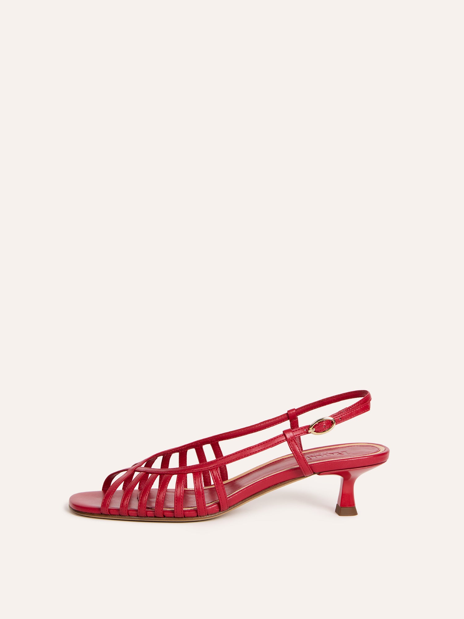 Sandales LOREN - Cuir Rouge