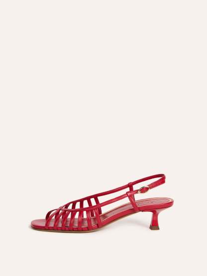 Sandales LOREN - Cuir Rouge