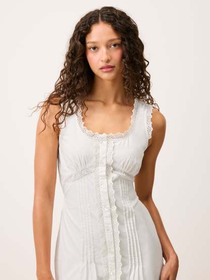 Robe SHONIE - Uni Blanc