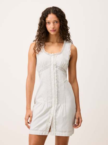 Robe SHONIE - Uni Blanc