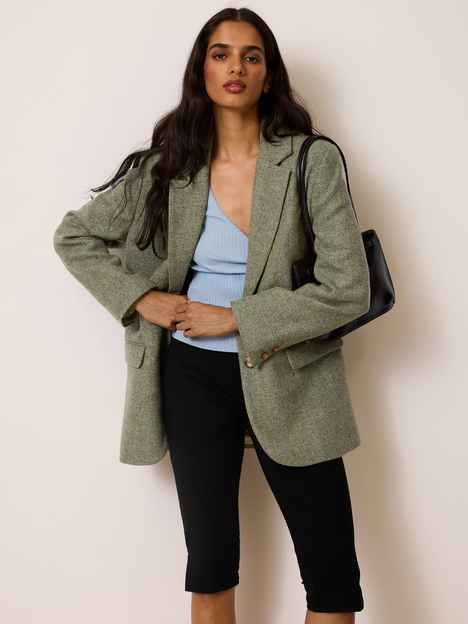 Veste JACQUES - Chevron Carreaux Menthe