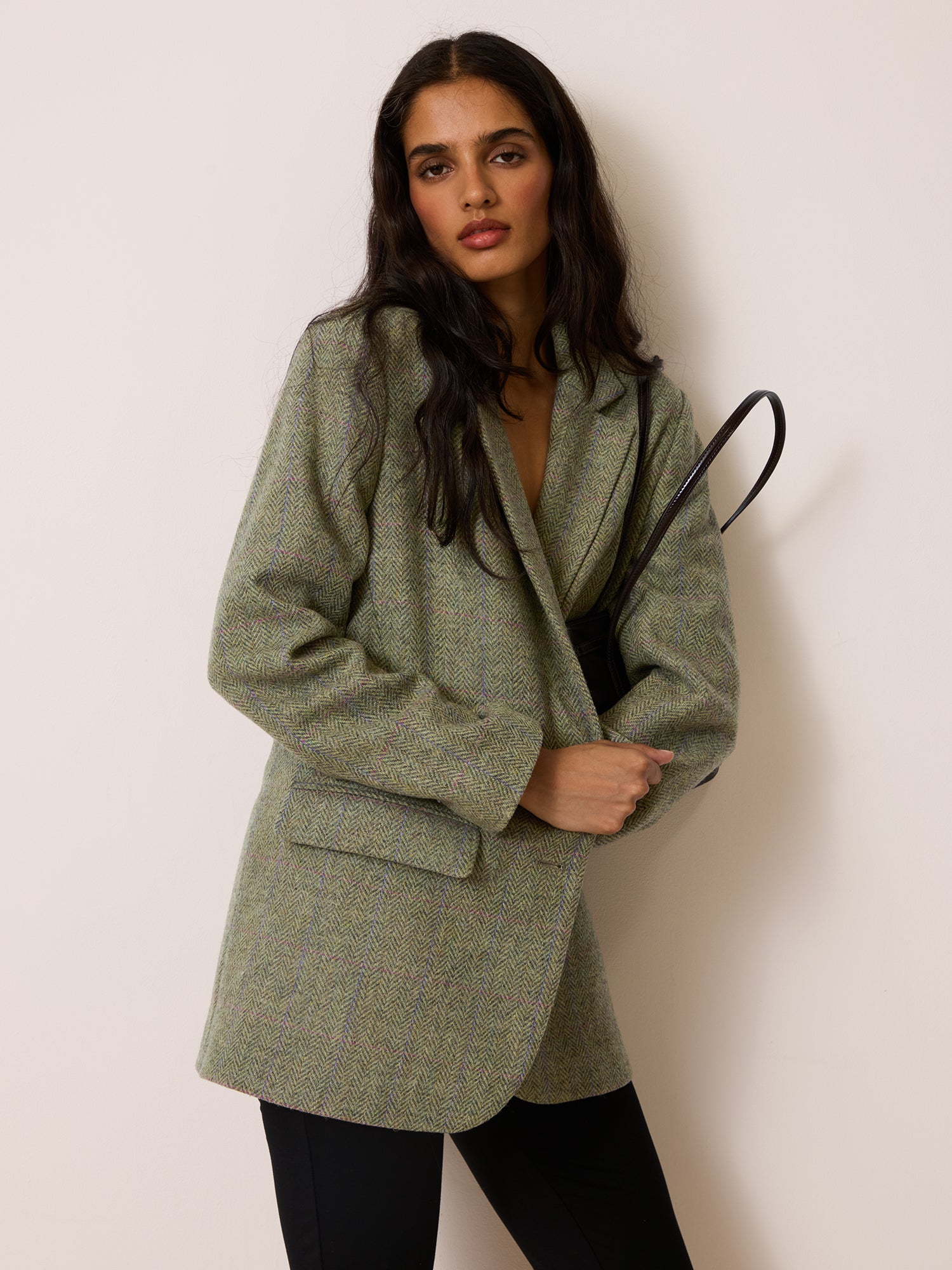Veste JACQUES - Chevron Carreaux Menthe