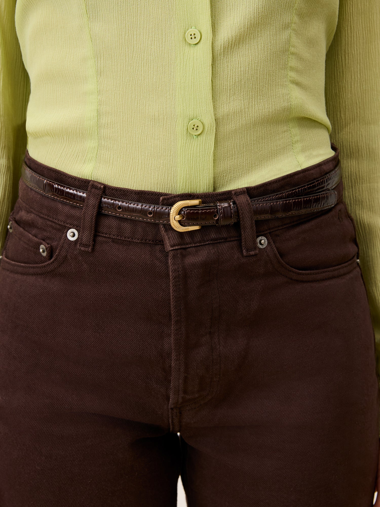Ceinture SIGNATURE - CRO CHOCO