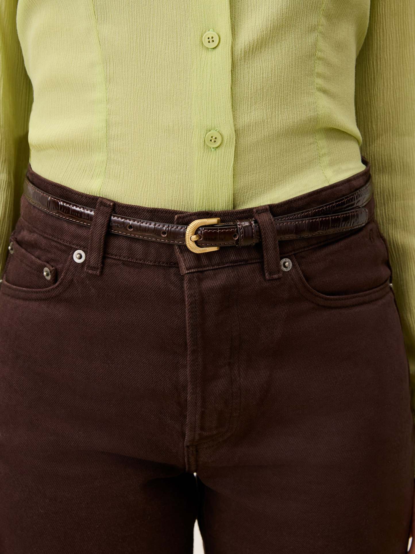 Ceinture SIGNATURE - CRO CHOCO