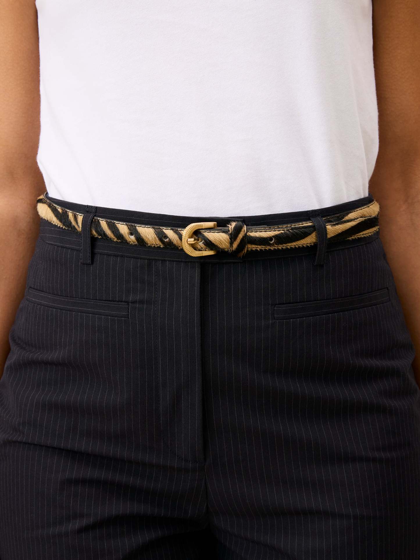 Ceinture SIGNATURE - ZEBRE BEIGE
