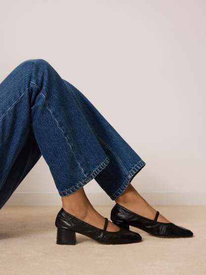 Ballerines PRADO - CUIRGRAINE NOIR