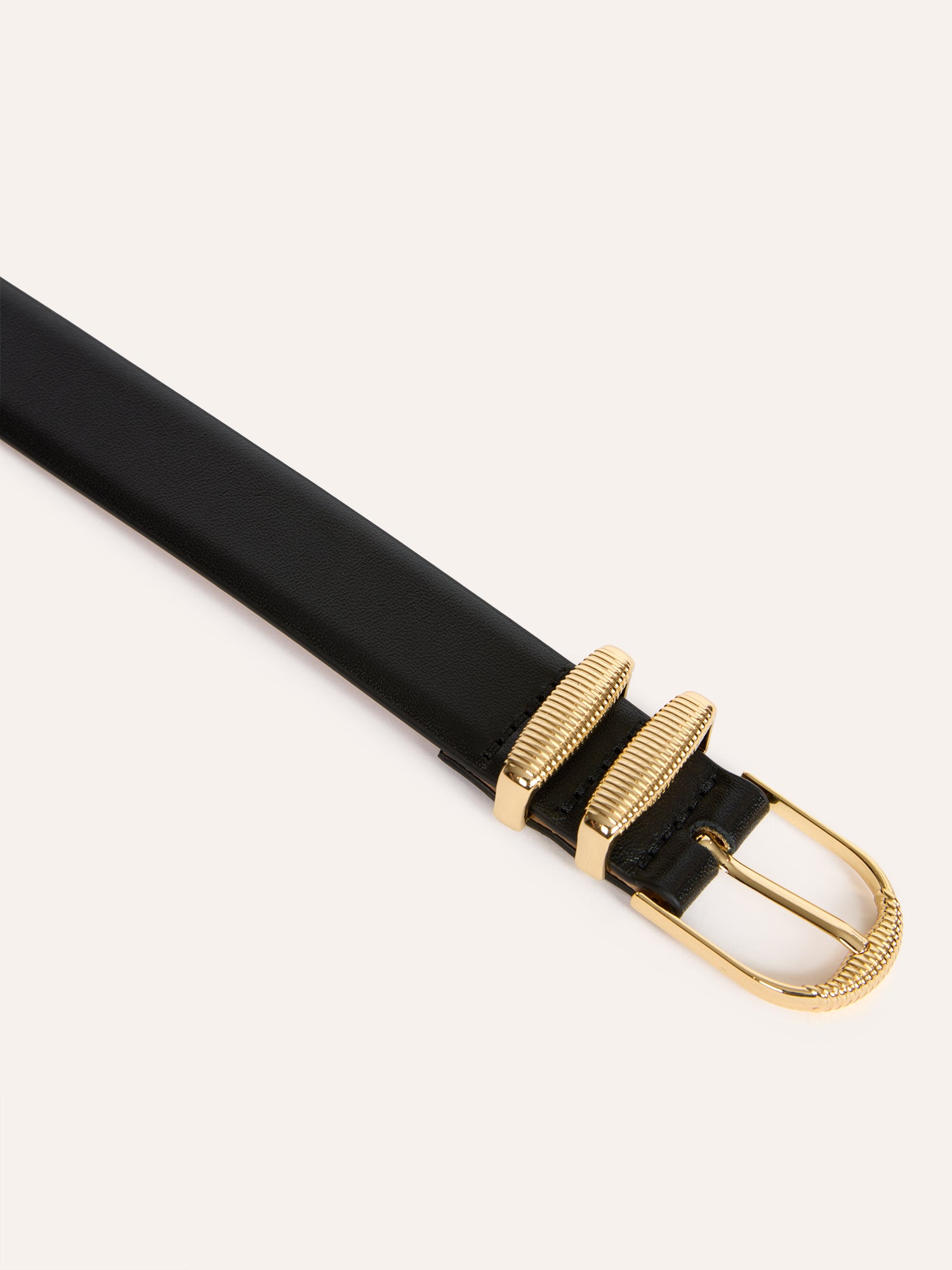 Ceinture SOUPIR - Cuir Noir