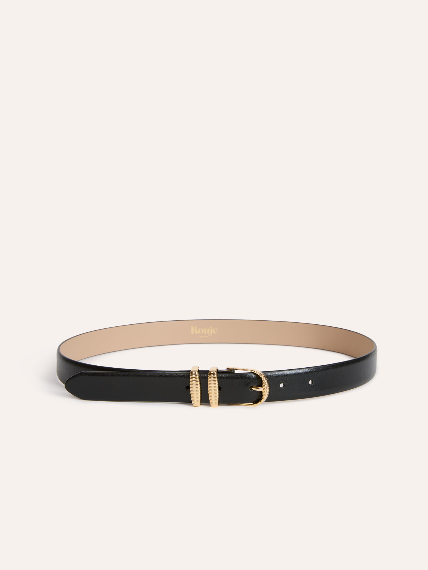 Ceinture SOUPIR - Cuir Noir