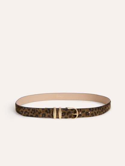 Ceinture SOUPIR - Suede Léopard
