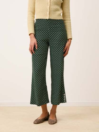 Pantalon SUZON - POIS VERT