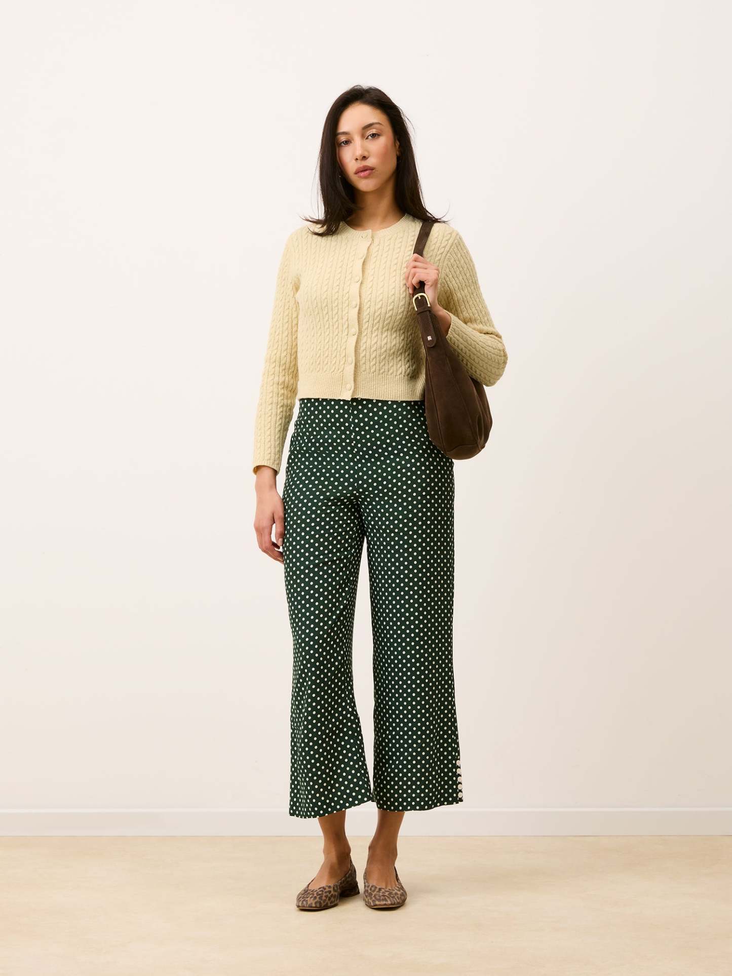 Pantalon SUZON - POIS VERT
