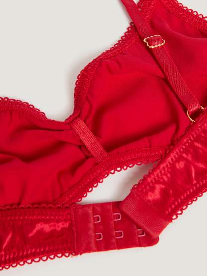 Soutien-Gorge TALIA - SATIN ROUGE