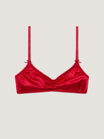 Soutien-Gorge TALIA - SATIN ROUGE