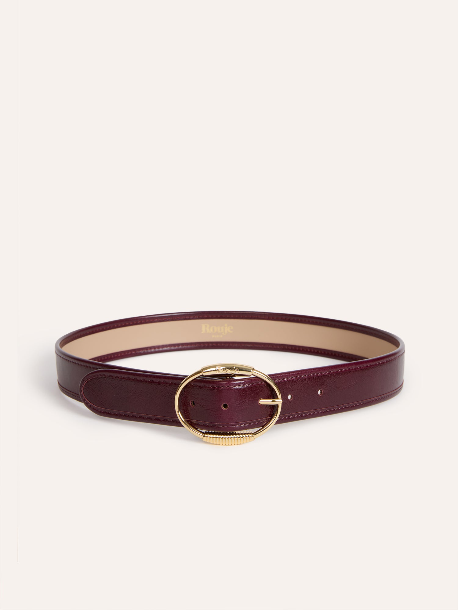 Ceinture TAMISE - CUIRVIEILLI BORDEAUX