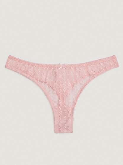 Tanga TULLY - Dentelle Rose