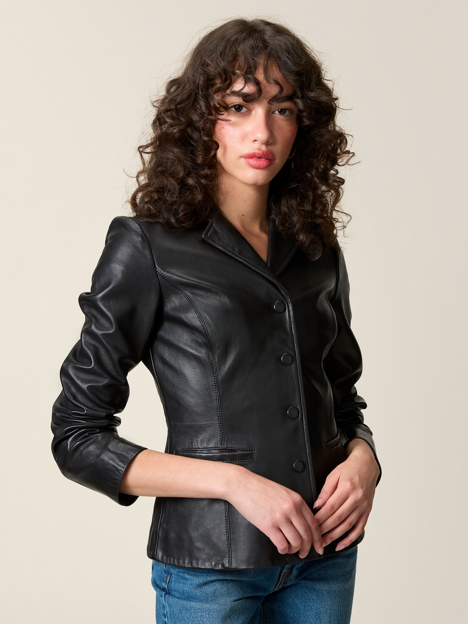 Veste ULYSSE - Cuir Noir