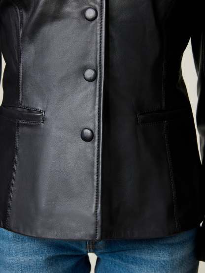 Veste ULYSSE - Cuir Noir
