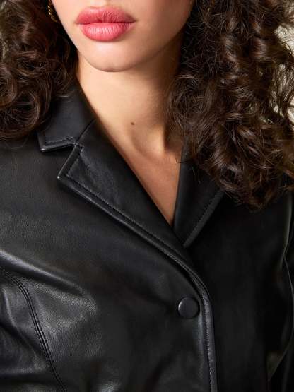 Veste ULYSSE - Cuir Noir