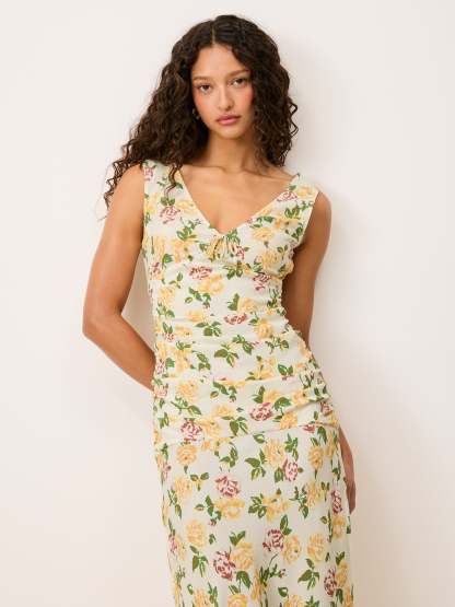 Robe VAL - FLORE ÉCRU