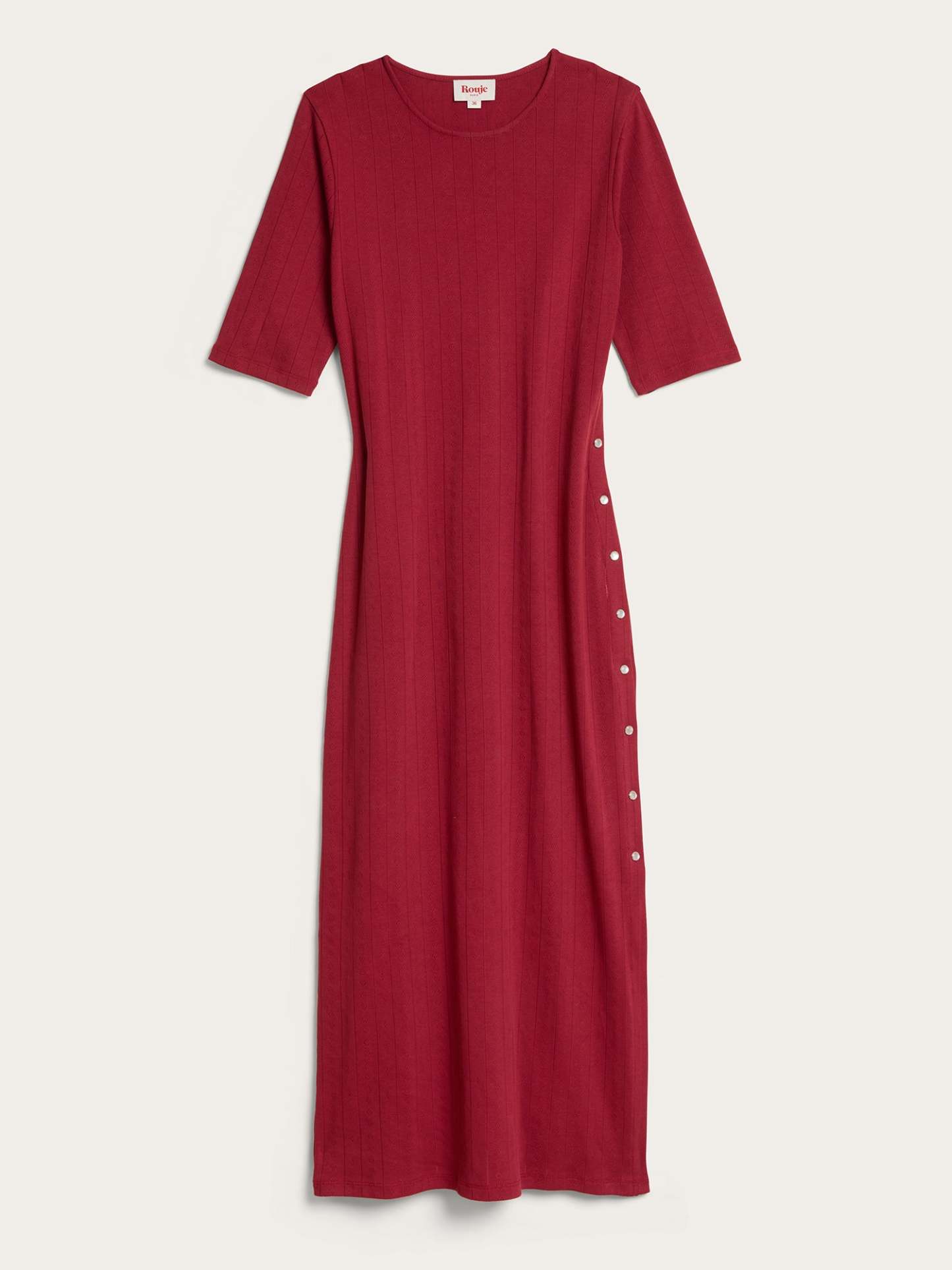 Robe VIVIANNA - POINTELLE  BORDEAUX