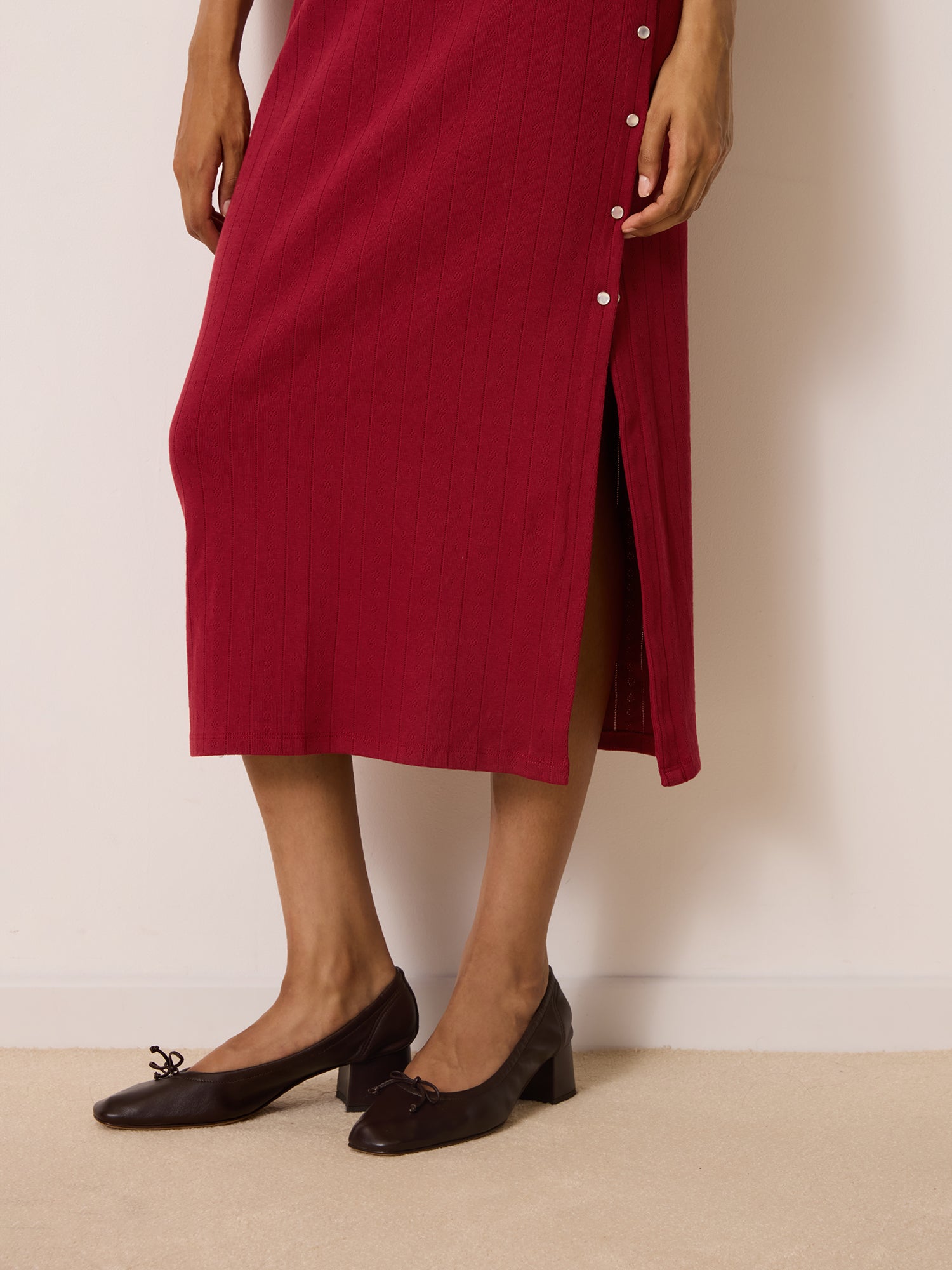 Robe VIVIANNA - POINTELLE  BORDEAUX