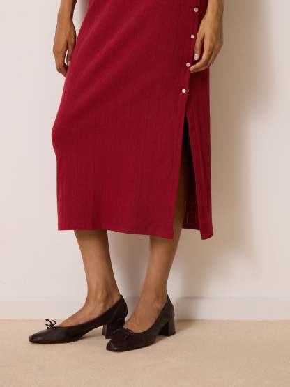 Robe VIVIANNA - POINTELLE  BORDEAUX