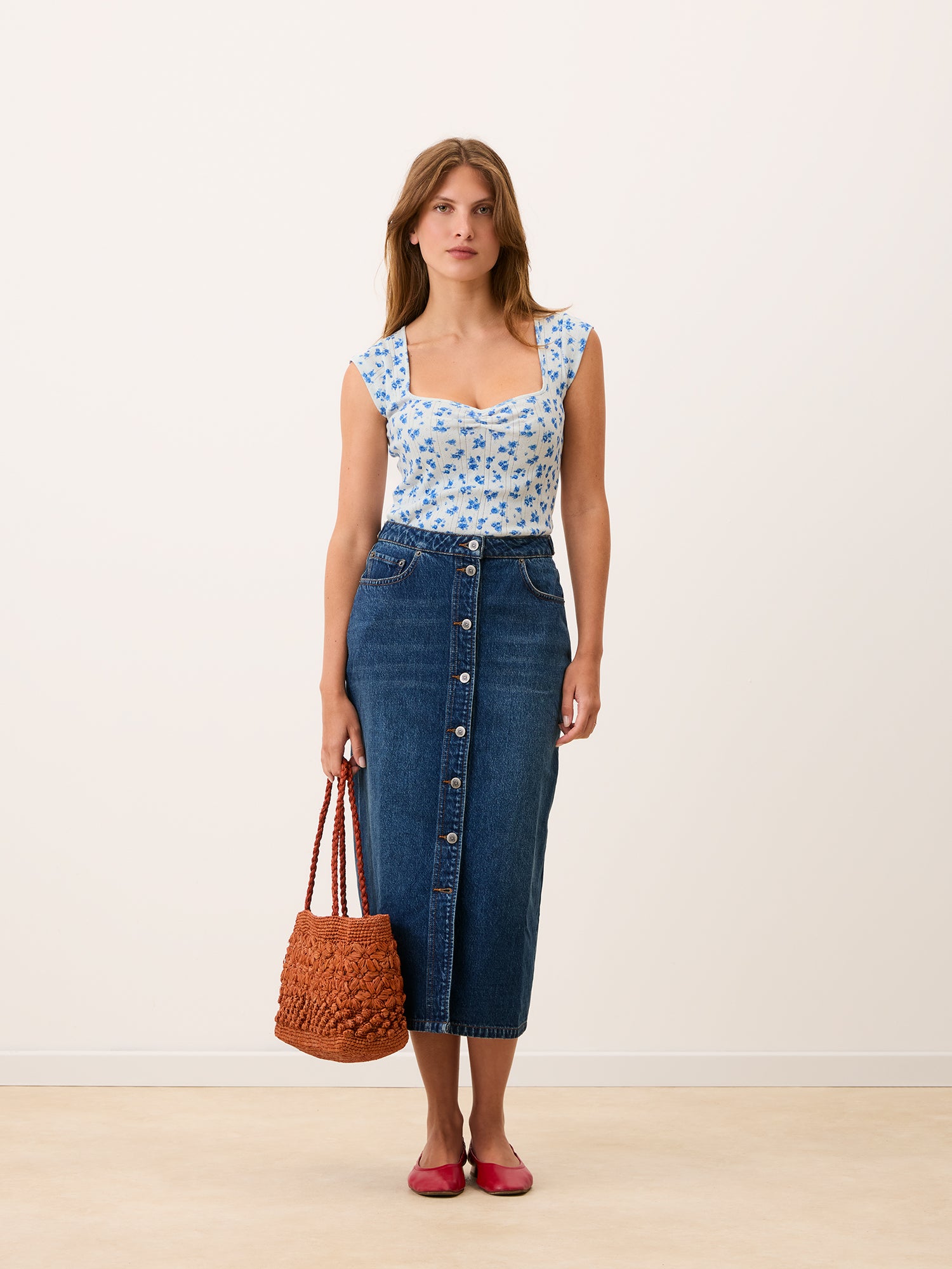 T-shirt YUNA - CITEROSES BLEU