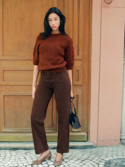 Jeans ABBESSES - Uni Chocolat