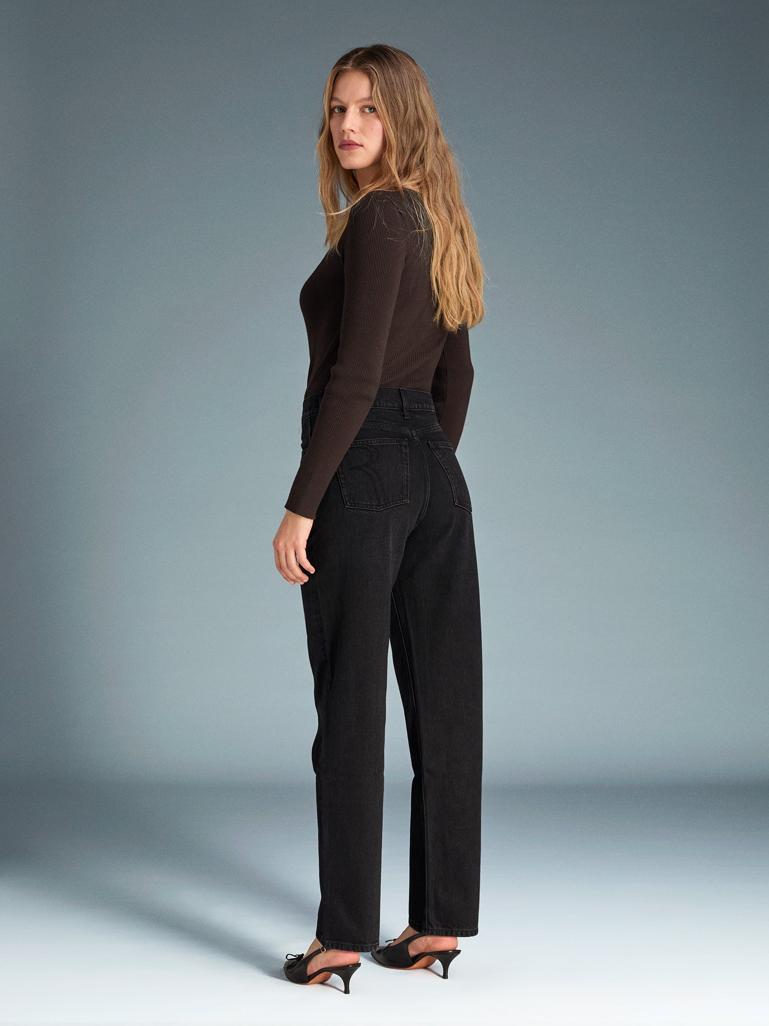 Jeans ABBESSES - DENIM NOIRSTONESIMPLE