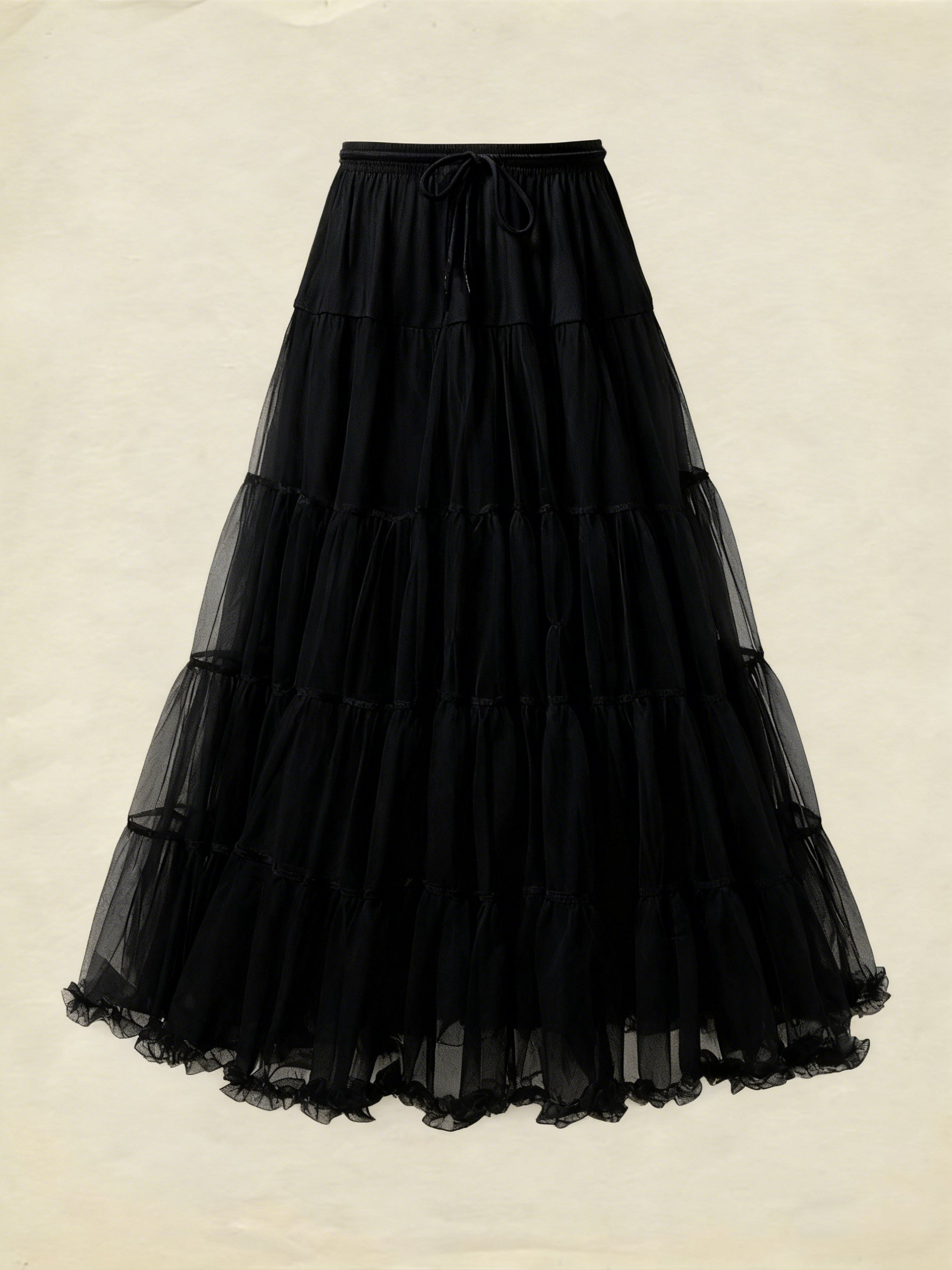 Jane Collection - Multi-Layered Petticoat for Effortless Volume-White - White