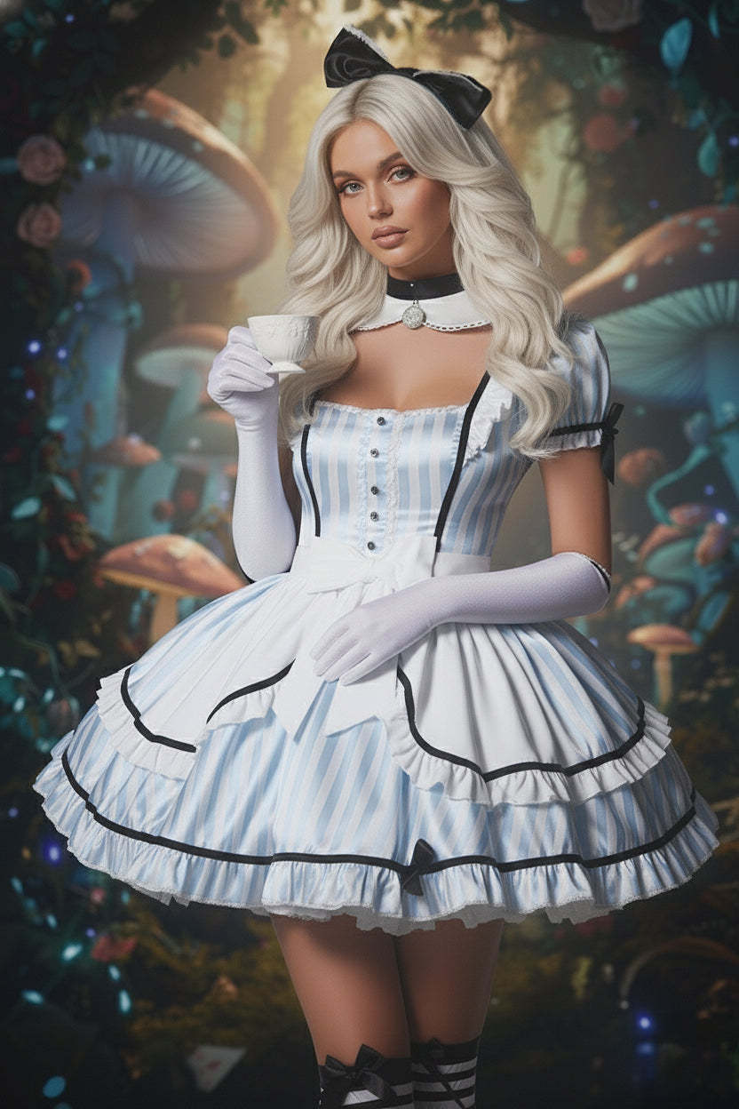 Wonderland Girl Costume - BLUE