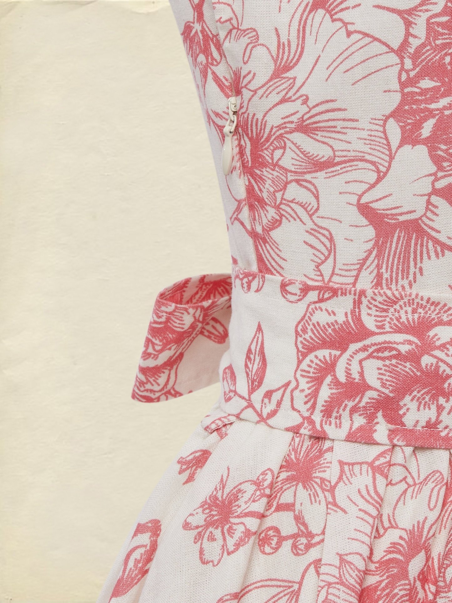 (SIZE:XS-XXL) Maxi Linen Dress , Cap Sleeves, Stand Collar, Floral, Lace, Vintage, Blue - Blue