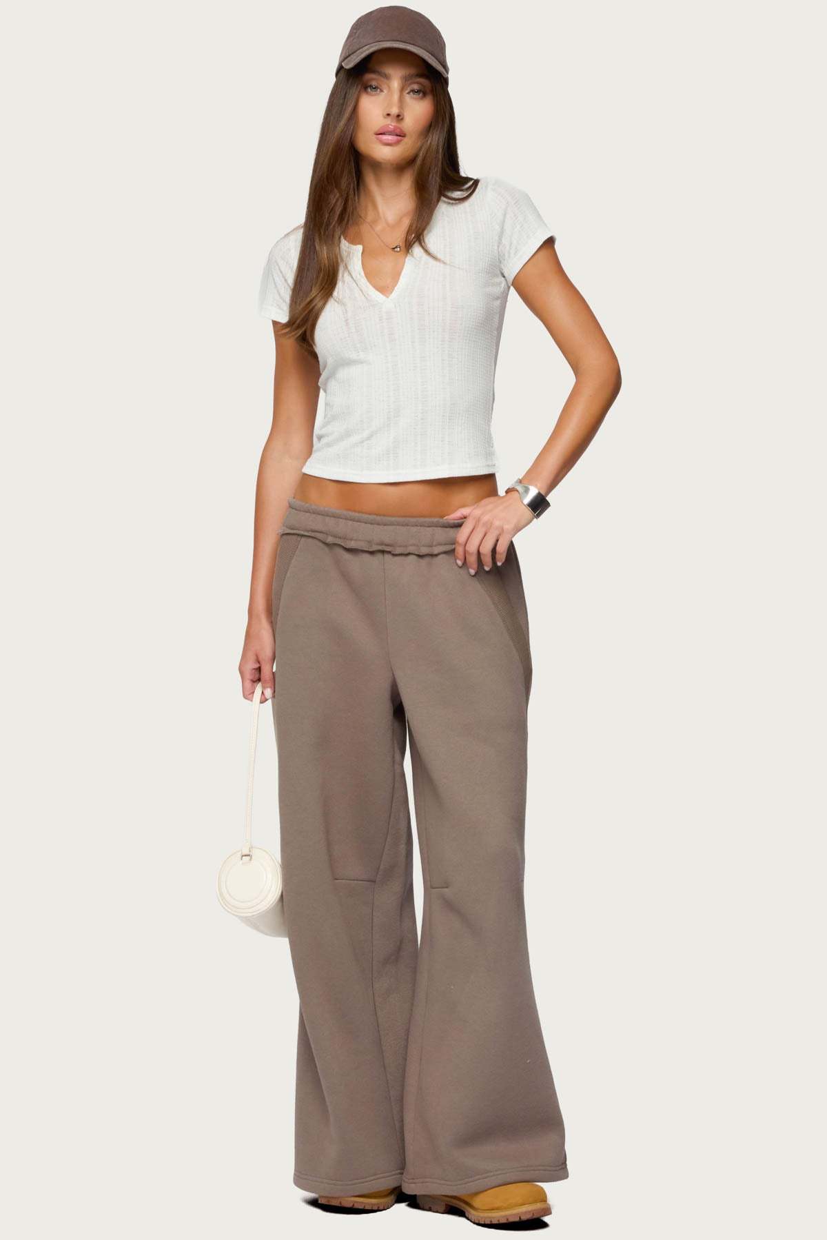 Kori Oversized Sweatpants - BROWN