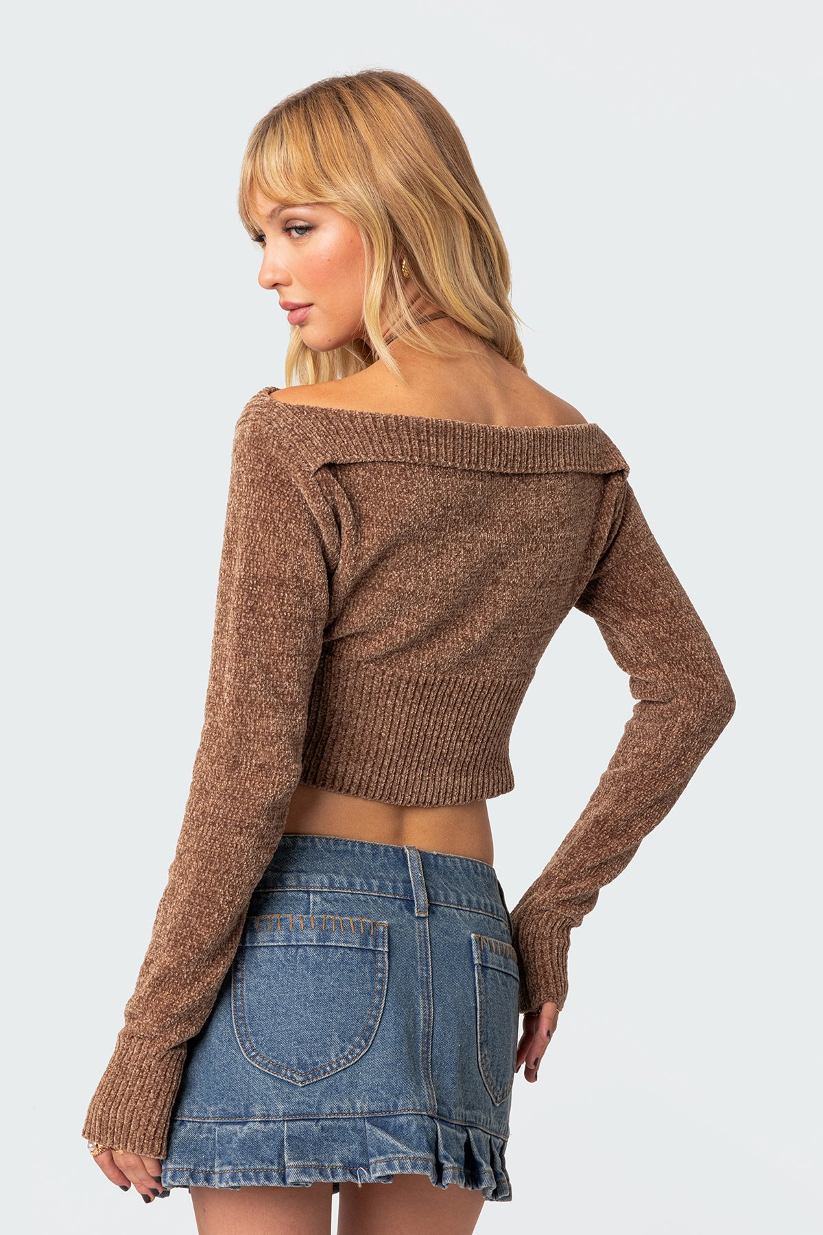 Farrah Knit Top - BROWN