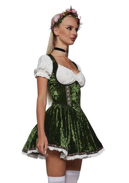 Bavarian Maiden Dress Costume - GREEN