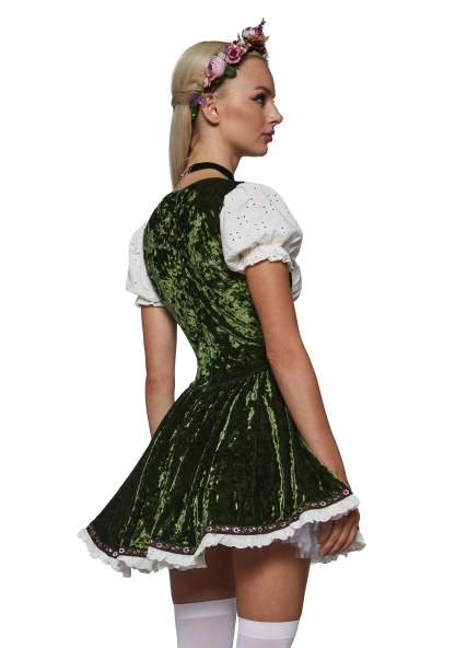 Bavarian Maiden Dress Costume - GREEN