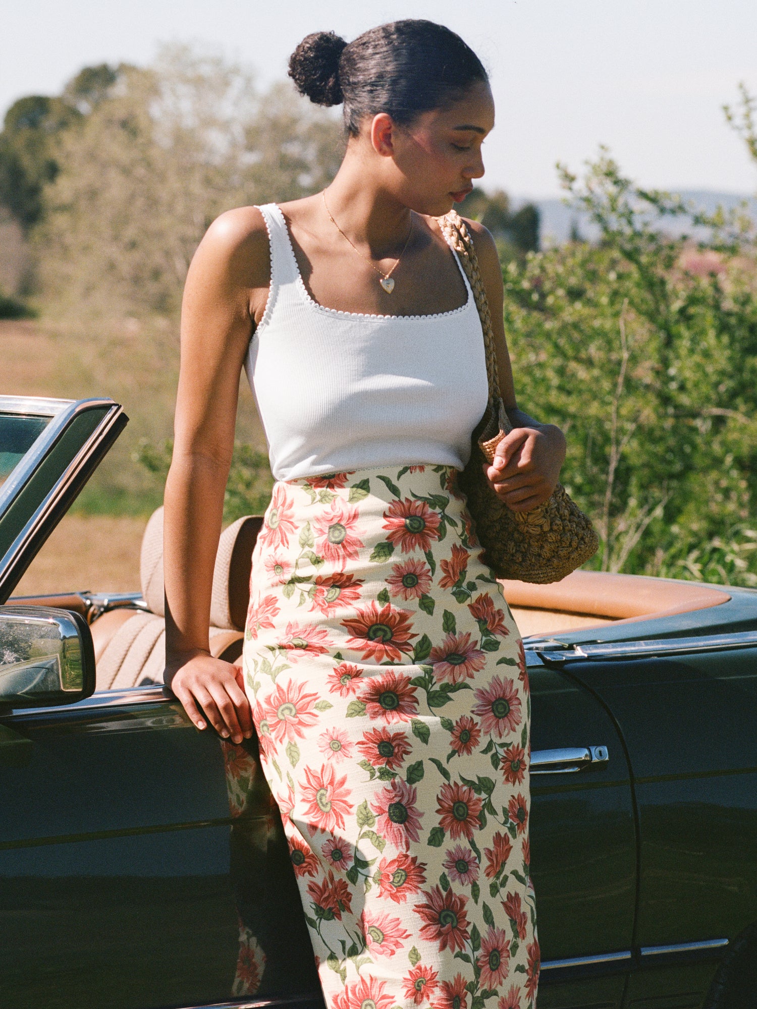 Jupe FRANCINE - SUNFLOWER ECRU