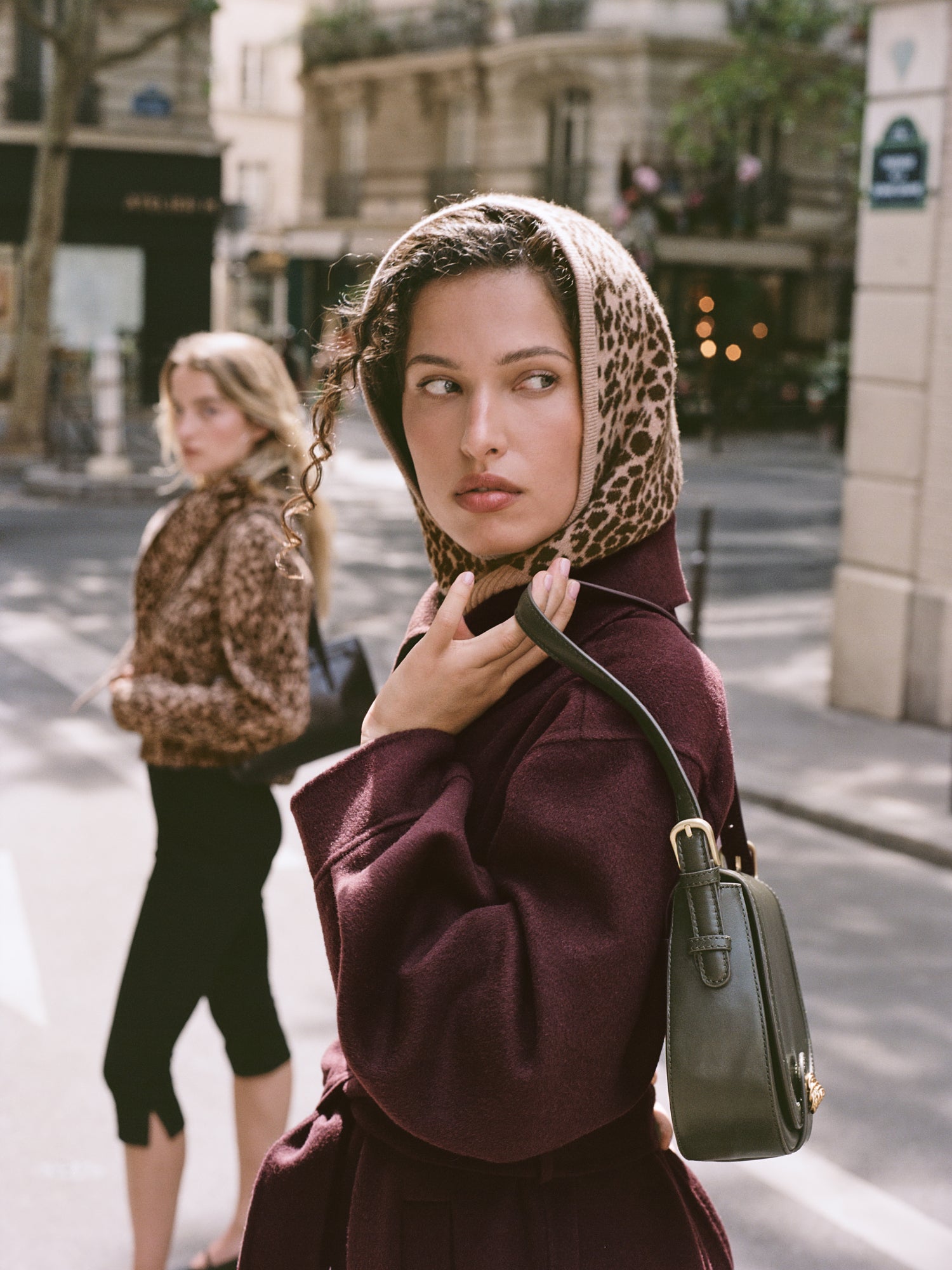 Cagoule AMINA - JACQUARD LEOPARD