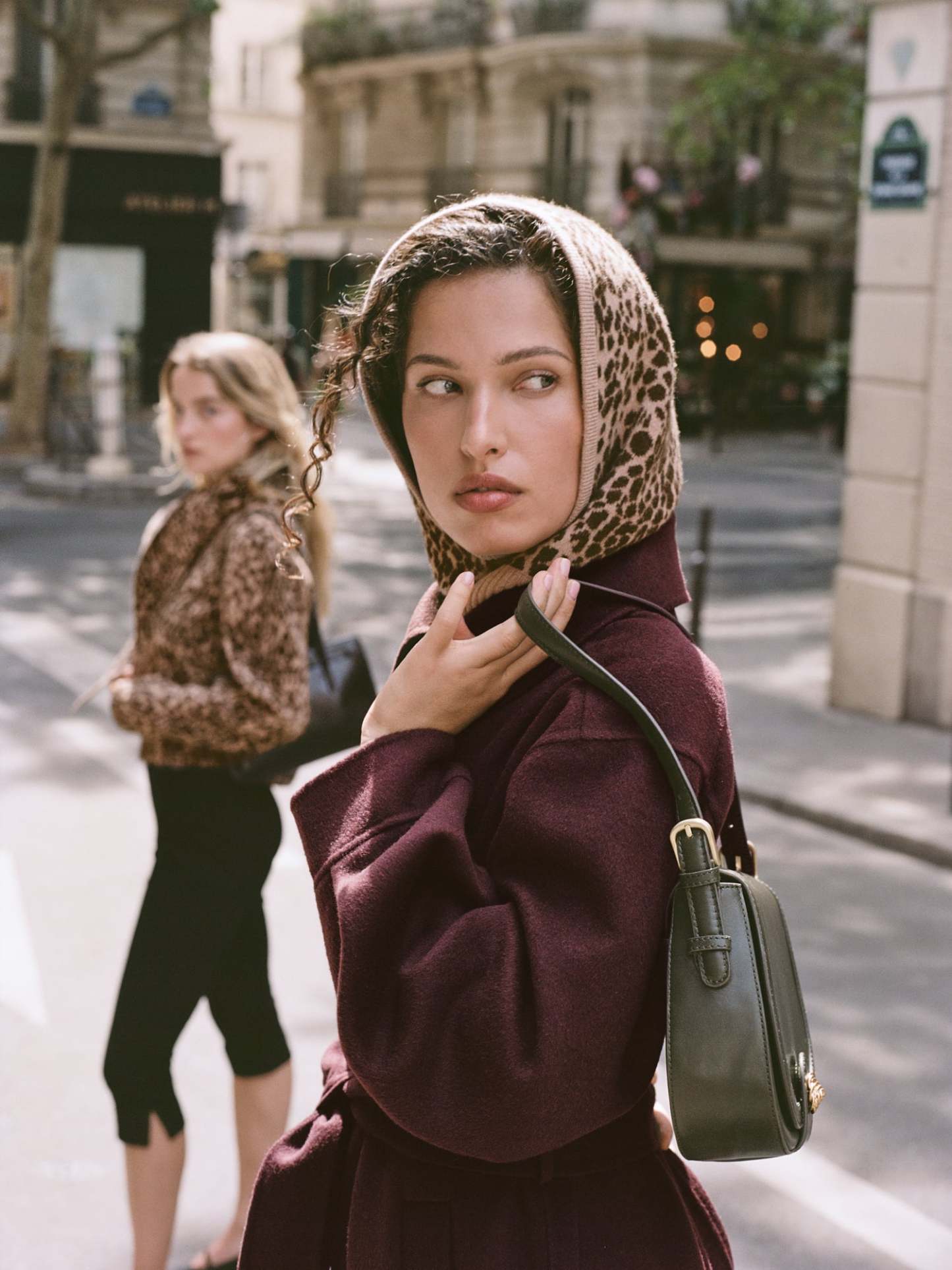 Cagoule AMINA - JACQUARD LEOPARD