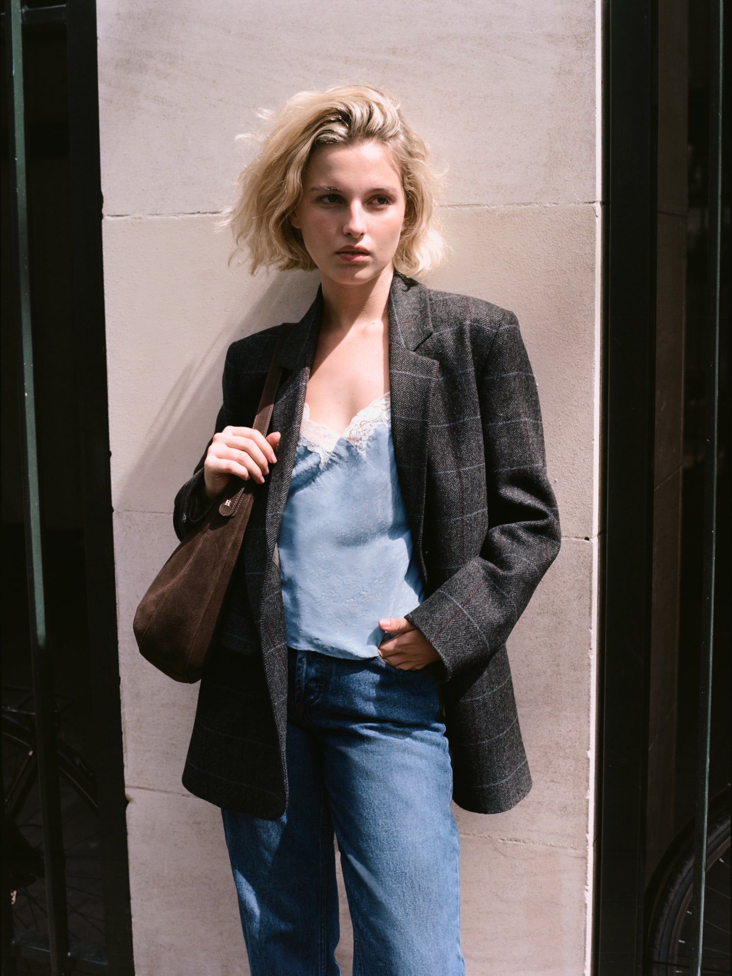 Veste JACQUES - CARREAUXCHEVRON GRIS