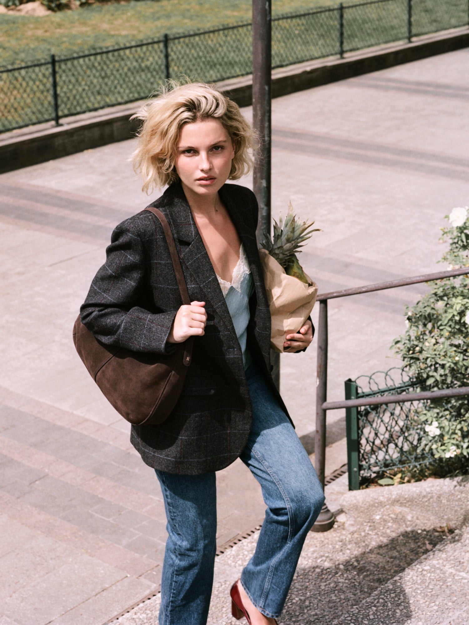 Veste JACQUES - CARREAUXCHEVRON GRIS