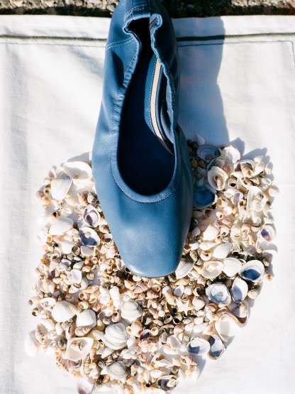 Ballerines NINA - CUIR DENIM