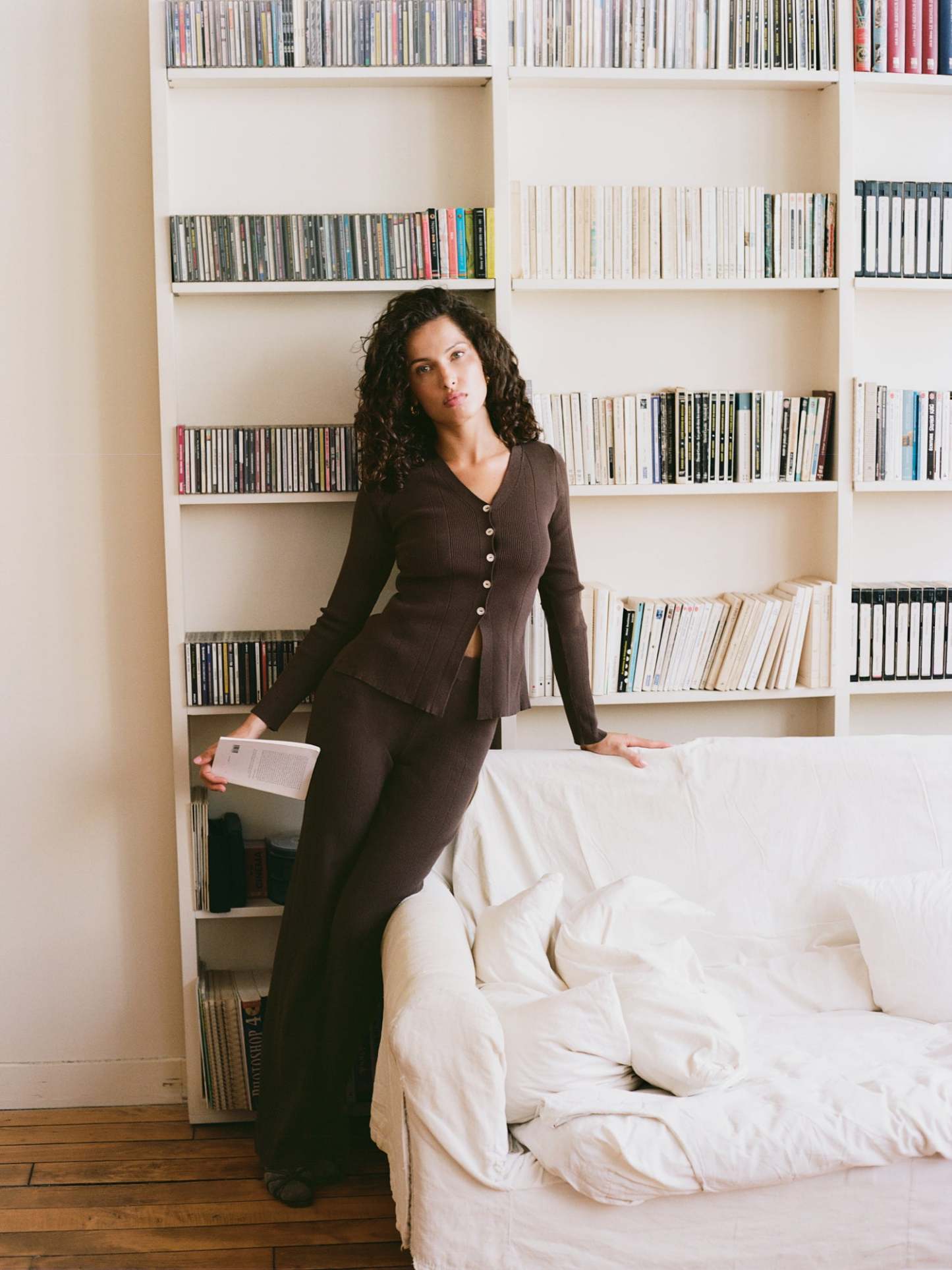 Pantalon GRACE - Uni Chocolat