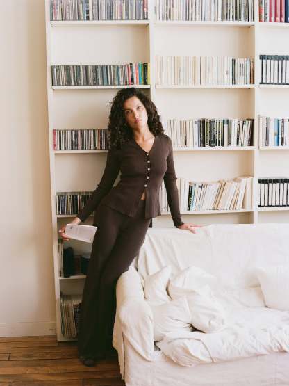 Pantalon GRACE - Uni Chocolat