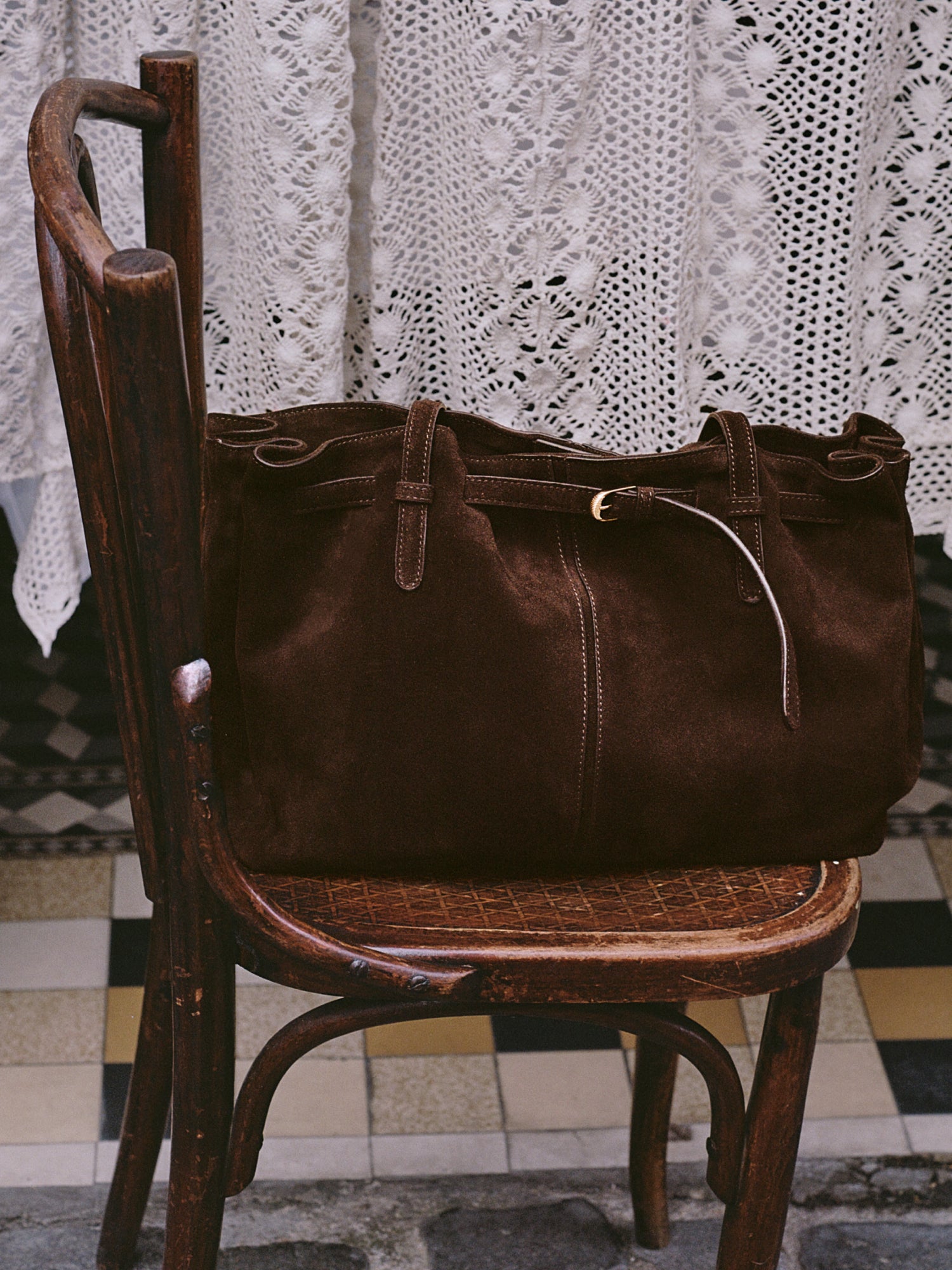 Sac POETE - Suede Ebène