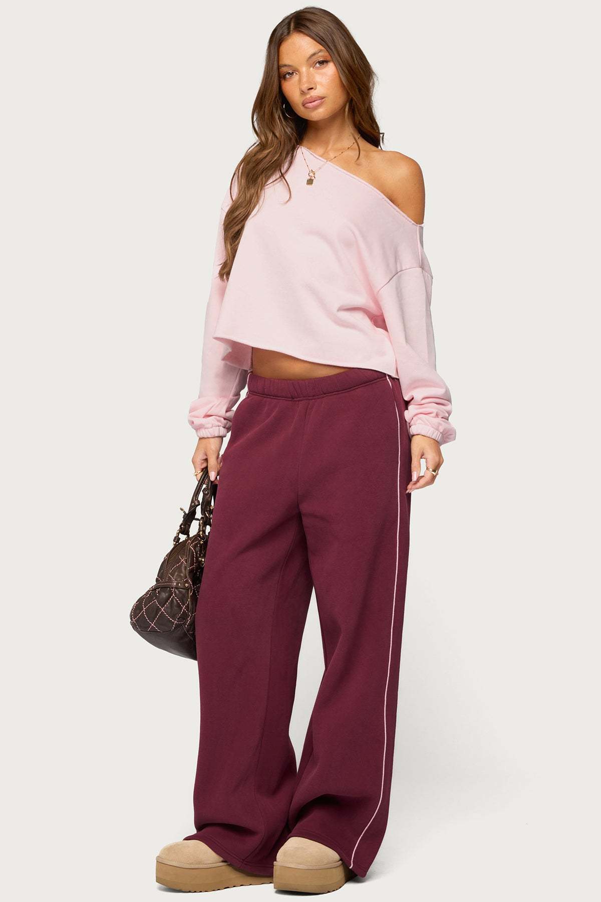 Autumn Sweatpants - BURGUNDY