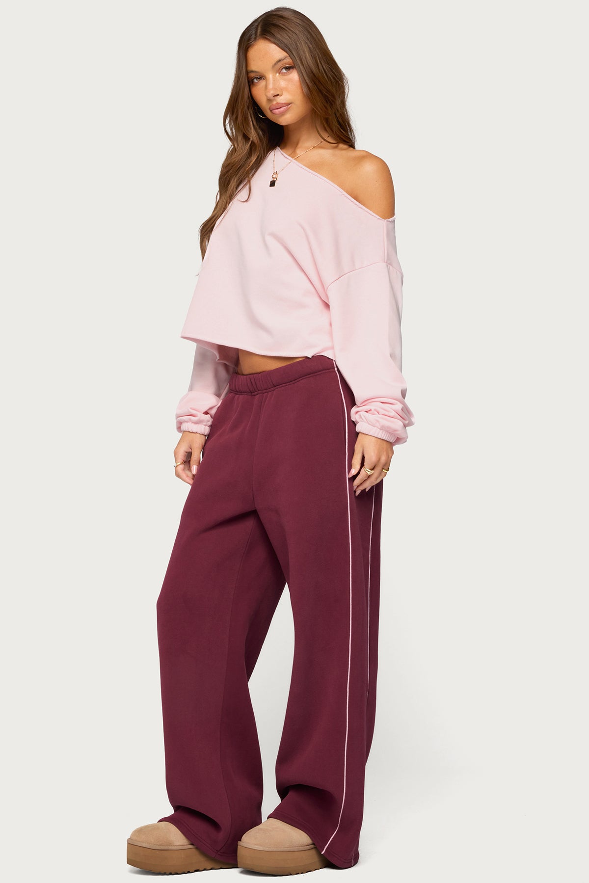 Autumn Sweatpants - BURGUNDY