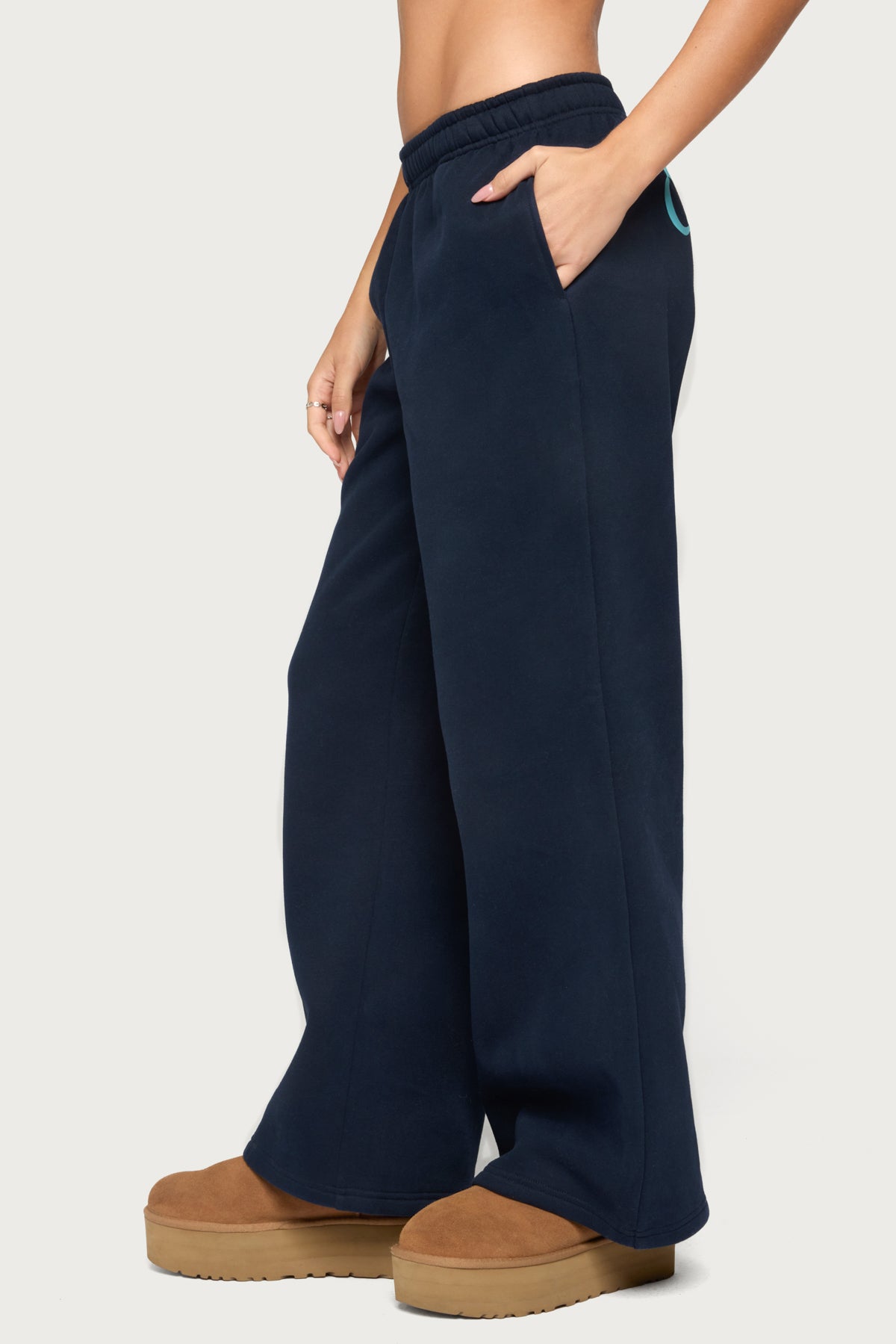Miss Edikted Sweatpants - NAVY