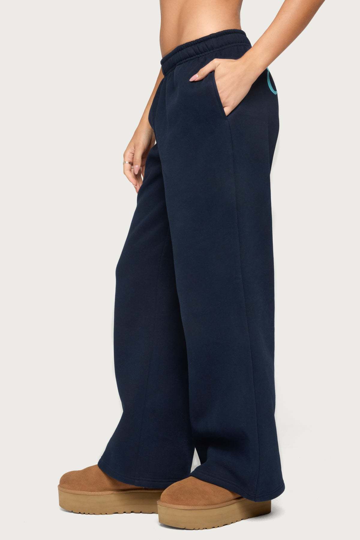 Miss Edikted Sweatpants - NAVY